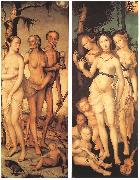 BALDUNG GRIEN, Hans Three Ages of Man and Three Graces oil painting
